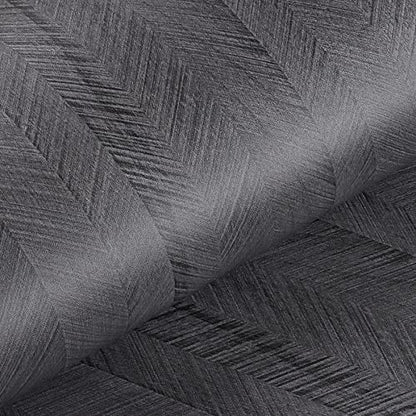 Livelynine 15.8x197 Ebony Wood Countertop Contact Paper Peel and Stick Waterproof Black Contact Paper for Cabinets Vinyl Wrap Kitchen Cabinet Wallpaper Self Adhesive Countertop Cover Desk Stickers - color: Charcoal Wood, size: 15.8" x 197"