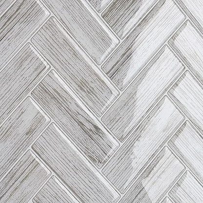 CRE8TIVE 4 Sheets Herringbone Peel and Stick Backsplash for Kitchen Bathroom 12"x12" Self Adhesive Tile Stickers Light Wood Look Wall Tiles - color: Light Wood Grain, size: 12"x11.8" (4-Sheets)