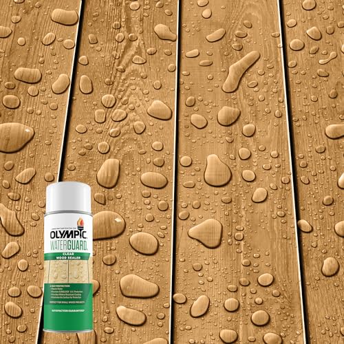 Olympic WaterGuard 11 oz Clear Waterproofing Wood Sealer - color: Clear, size: 11 oz., style: No sheen