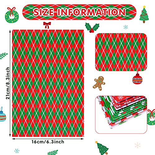 13 Pcs Christmas Faux Leather Sheets Santa Claus Glitter Synthetic Leather Fabric Deer Snowflakes Candy Christmas Tree for Holiday DIY Bows Earrings Crafts Making Supplies, 6.3" x 8.3"(Animal Style)