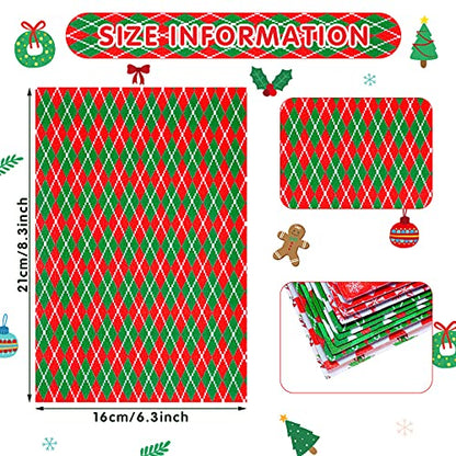 13 Pcs Christmas Faux Leather Sheets Santa Claus Glitter Synthetic Leather Fabric Deer Snowflakes Candy Christmas Tree for Holiday DIY Bows Earrings Crafts Making Supplies, 6.3" x 8.3"(Animal Style)