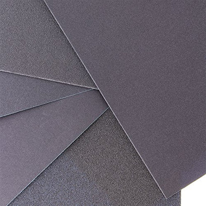Dura-Gold 5-1/2" x 9" Wet or Dry Sandpaper Sheets, Grits 150, 220, 320, 400 - size: Variety Pack #1