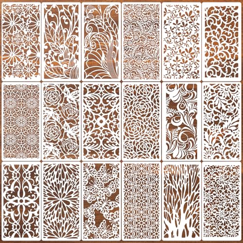 Stencils for Crafts Reusable Texture Stencils for Painting - style: Floral