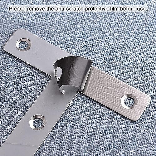 10Pcs T Shape Flat Mending Plates 60mmx60mm (2.36" x 2.36") T Corner Braces T Bracket Connector Fixing Repair Plates for Furniture with 40Pcs Screws , Silver (60x60mm(2.36"x2.36")) - size: 60x60mm(2.36"x2.36")