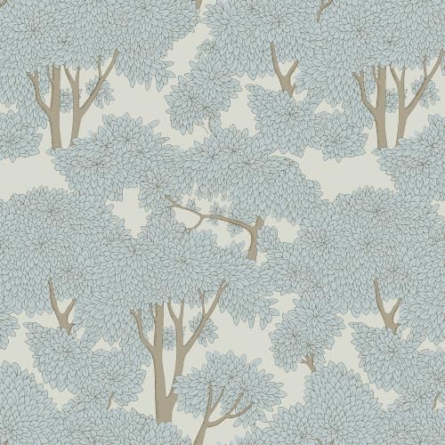 Tree Peel and Stick Wallpaper 17.7" x 1200" Forest Jungle Wall Mural Waterproof Bathroom Stick on Wallpaper Contact Paper Mural - color: Light, size: 17.7in x 98.43ft