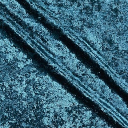 72" Shadow Crushed Velvet Blue, Fabric by the Yard - color: Blue, size: Cut by the Yard