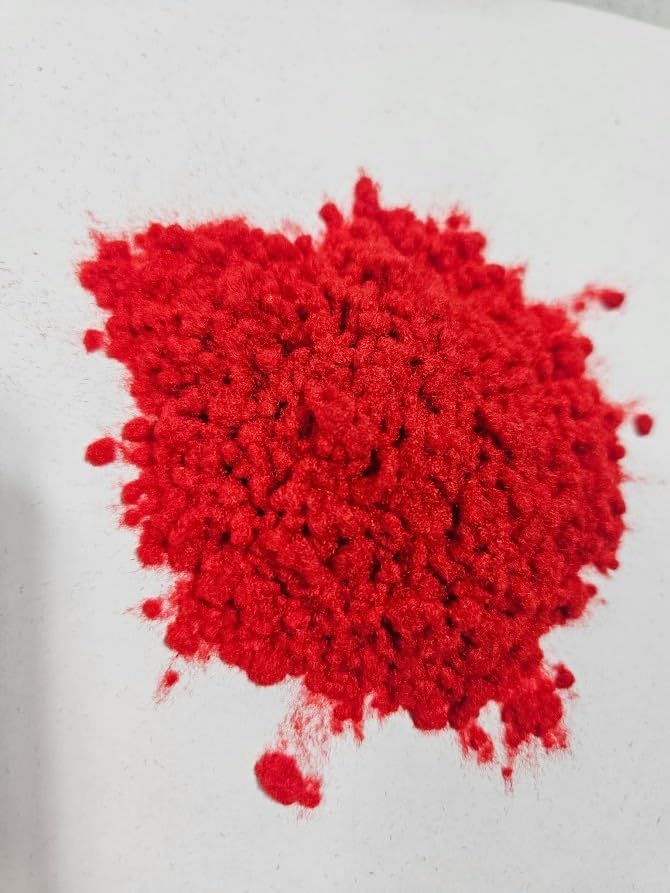 Fowl Flocker Flocking Kit 1oz Flock (Bright Red) with 2 Ounce Color Matched Acrylic Paint/Adhesive and Applicator - color: Bright Red