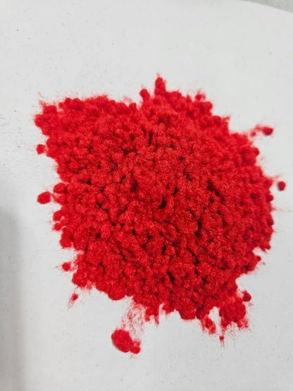 Fowl Flocker Flocking Kit 1oz Flock (Bright Red) with 2 Ounce Color Matched Acrylic Paint/Adhesive and Applicator - color: Bright Red
