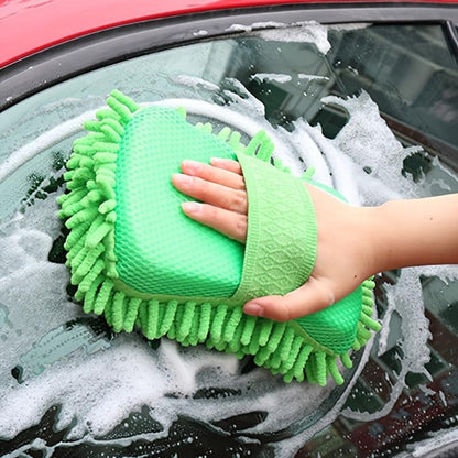 1pc Microfiber Cleaning Mitt Scratch-Free Glove for Surfaces & Furniture | Dustless Hand Cloth for Bold & Bright Cleaning Experience. - size: 1