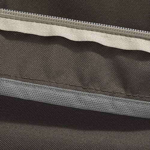 Classic Accessories Ravenna Water-Resistant 21 x 19 x 3 Inch Patio Seat Cushion, Espresso, Chair Seat Cushion - color: Espresso, size: 21"W x 19"D x 3"Thick