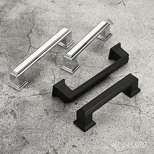 Alzassbg 3" Polished Chrome Cabinet Pulls and Handles 10 Pack, AL3071CP - color: Polished Chrome, size: 3" Hole Center