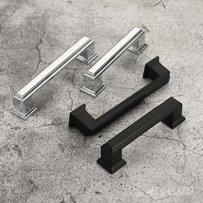 Alzassbg 3" Polished Chrome Cabinet Pulls and Handles 10 Pack, AL3071CP - color: Polished Chrome, size: 3" Hole Center