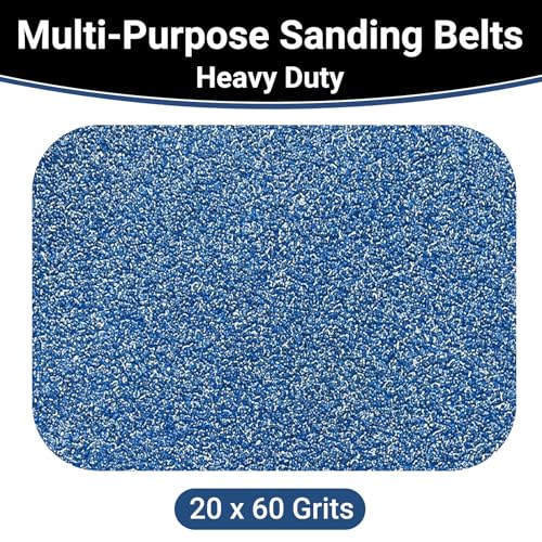 3x21 Inch Sanding Belts 20 Pcs 60 Grits Heavy Duty Belt Sander Zirconia Belt Sander Paper for Wood, Metal, Stainless Steel, Automotive, and Furniture - style: 60 Grits-20 PCS