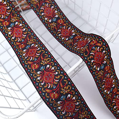 Vintage Jacquard Ribbon, 2-Inch Wide