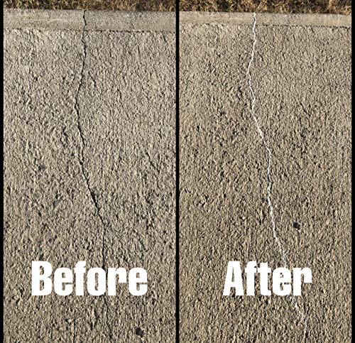 Bluestar Flexible Concrete Hairline Crack Filler (Light Gray), DIY - No Special Tools Needed. Fill Small Cracks in Concrete Driveways, Sidewalks and Patios.