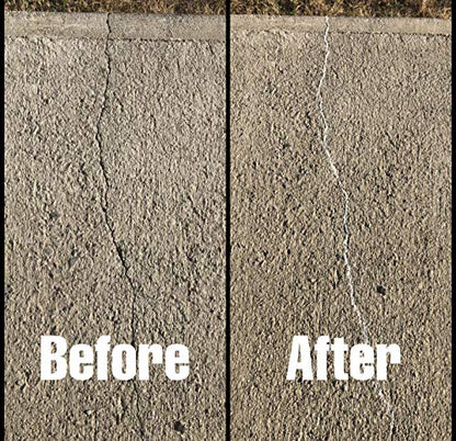 Bluestar Flexible Concrete Hairline Crack Filler (Light Gray), DIY - No Special Tools Needed. Fill Small Cracks in Concrete Driveways, Sidewalks and Patios.
