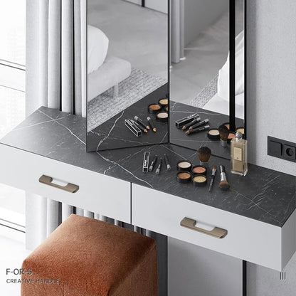 5 Pack Champagne Cabinet Handles, Long Kitchen Cabinet Pulls, Easy to Install for Cabinets, Dresser Drawers and Wardrobes (4.57 inch) - size: 4.57 inch