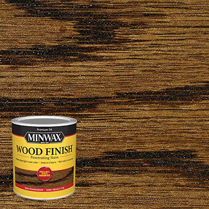 Minwax Wood Finish, Dark Walnut, 1 Quart - color: Dark Walnut, size: 0.25 Gallon