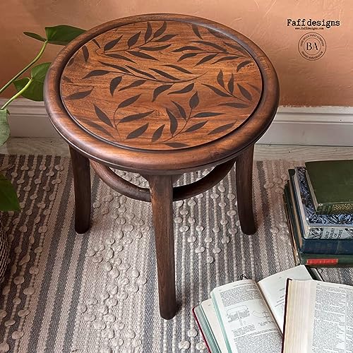 Dixie Belle Paint Company Stencil - Leaf Me Alone - 16� x 20� - style: Leaf Me Alone