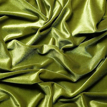 Ice Fabrics Stretch Velvet Fabric by The Yard - 60" Wide Soft Stretchy Fabric for Sewing Clothes, Apparel, Costume, Crafts - 90% Polyester 10% Spandex - Light Olive Green - 1 Yard - color: Light Olive Green, size: 1 Yard
