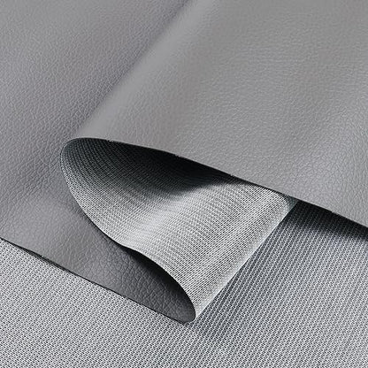 Faux Leather Sheets Soft Leather Fabric Upholstery Faux Leather Material 0.5mm Pleather Marine Vinyl Fabric for Sofa,Car Seat,Furniture Sew,Cover,DIY Project (1.2yard, Gray) - color: Gray, size: 45inchx54inch