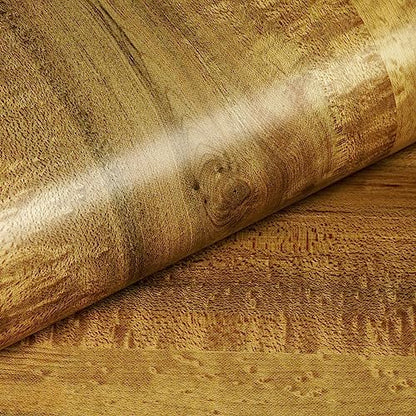 Livelynine Burl Wood Contact Paper Peel and Stick Countertops Waterproof Gold Wood Grain Contact Paper for Cabinets Desk Counters 15.8X78.8 Kitchen Cabinet Wallpaper Self Adhesive Vinyl Wrap - color: Burl Wood, size: 15.8" x 78.8"