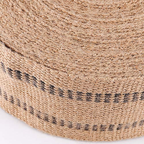 ZOENHOU 3.5 Inch x 21.8 Yard Upholstery Jute Chair Webbing, Thickened