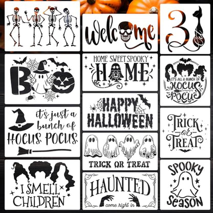 Halloween Stencils for Crafts Reusable Halloween Stencils for Door Mats