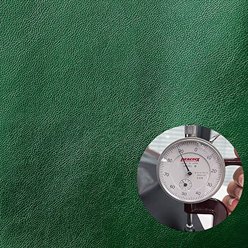 Faux Leather Fabric 1 Yard 54" x 36" Soft Solid Color Crafts Material 0.9mm Thick Perfect for Upholstery Covers, Bags, Leather Clothing and Accessories (Green) - color: Green