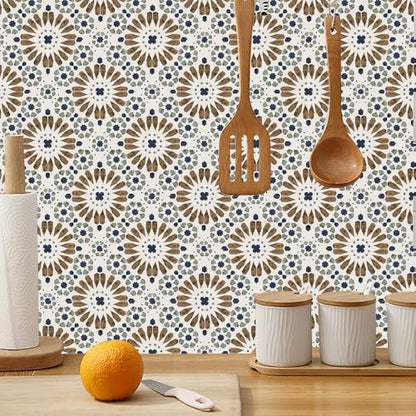 Peel and Stick Backsplash Tile Sticker, 5.91x11.81 inch, 15pcs - color: Fg-l51-hzw, size: 5.91 x 11.81 inch