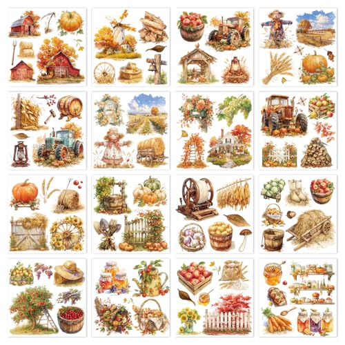 Rub on Transfers for Furniture DIY Crafts Autumn Farm - color: Autumn Farm