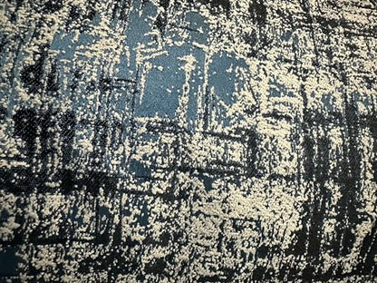 OctoRose Thick Linen Tweed Blue, 1 Yard (36x110 inch) Upholstery Sewing Fabrics for Sofa, Futon, Box Cushion, Daybed Mattress, Bench, Ottoman Cut by The Yard (Tweed-Blue, 1 Yard) - color: Tweed-blue