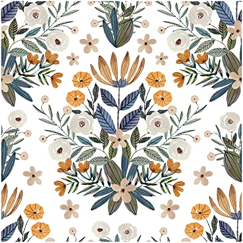 Floralplus Boho Wallpaper Peel and Stick Floral Removable Wallpaper
