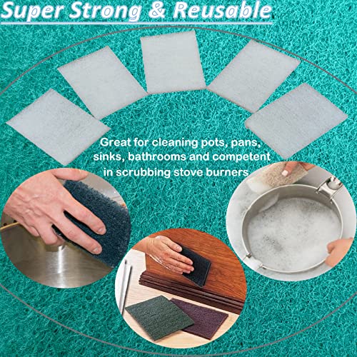 Tonmp 10 Pack 6" x 9" Superfine General Purpose Scuff Pads for Scuffing, Scouring, Sanding, Paint - Surface Preparation Automotive Car Auto Body Woodworking (White -2000 Grit) - color: White -2000 Grit