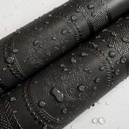JiffDiff Black 3D Embossed Textured Peel Stick Wallpaper 17.3"x400" - color: Black, size: 17.3" x 400"