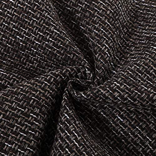 OctoRose Thick Linen Fabric, 1 Yard (36x59 inch) Upholstery Sewing Fabrics for Sofa, Futon, Box Cushion, Daybed Mattress, Bench, Ottoman Cut by The Yard (Linen-Brown, 1 Yard) - color: Linen-brown