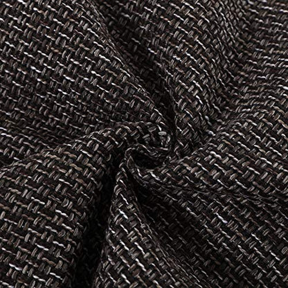 OctoRose Thick Linen Fabric, 1 Yard (36x59 inch) Upholstery Sewing Fabrics for Sofa, Futon, Box Cushion, Daybed Mattress, Bench, Ottoman Cut by The Yard (Linen-Brown, 1 Yard) - color: Linen-brown