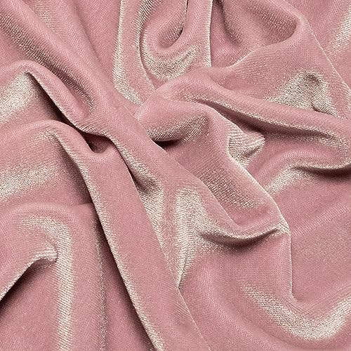 Ice Fabrics Stretch Velvet Fabric by The Yard - 60" Wide Soft Stretchy Fabric for Sewing Clothes, Apparel, Costume, Crafts - 90% Polyester 10% Spandex - Lavender - 1 Yard - color: Lavender, size: 1 Yard
