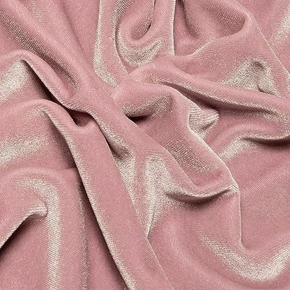 Ice Fabrics Stretch Velvet Fabric by The Yard - 60" Wide Soft Stretchy Fabric for Sewing Clothes, Apparel, Costume, Crafts - 90% Polyester 10% Spandex - Lavender - 1 Yard - color: Lavender, size: 1 Yard