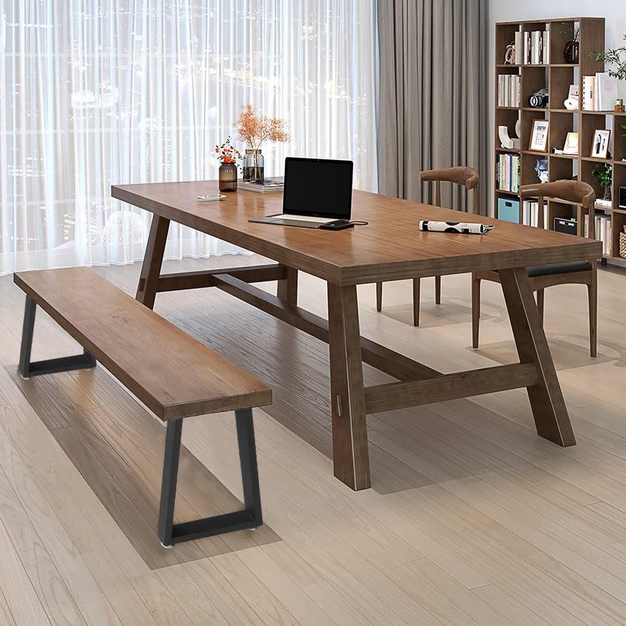 16" Metal Furniture Legs with Adjustable Feet - Desk, Coffee Table, Bench Legs, DIY for Side Table, Nightstand, Chair - U-Shaped 16"x11" - color: U, size: 16