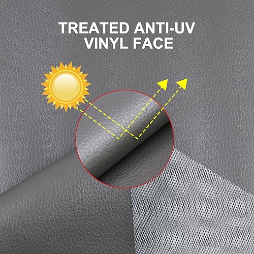 Faux Leather Sheets Soft Leather Fabric Upholstery Faux Leather Material 0.5mm Pleather Marine Vinyl Fabric for Sofa,Car Seat,Furniture Sew,Cover,DIY Project (1.2yard, Gray) - color: Gray, size: 45inchx54inch