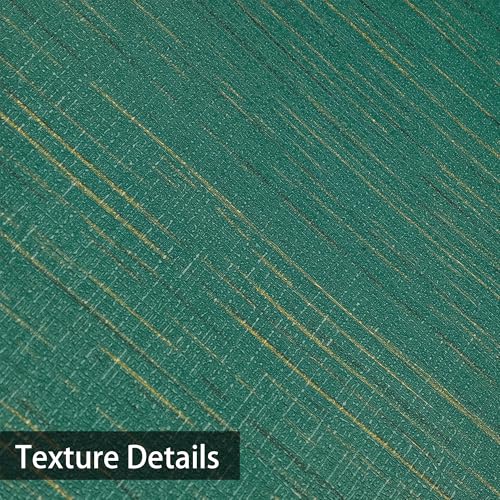 Theper Green Grasscloth Peel and Stick Wallpaper Vintage 15.7"×78.7" - size: 15.7" x 78.7"