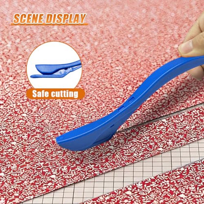 3PCS Car Wrapping Paper Cutter with 10 Replaceable Blades (Blue) - color: Blue