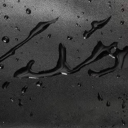 Butarfe Faux Leather 1.0mm Thick Upholstery Leather 2 Yards 54" x 72" Vinyl Leather Fabric By The Yard Soft PU Faux Synthetic Leather Pleather Fabric Black for Sofa Bags Chairs Car Seats DIY Crafts - color: 1.0mm Shiny Surface Black, size: 2 Yards