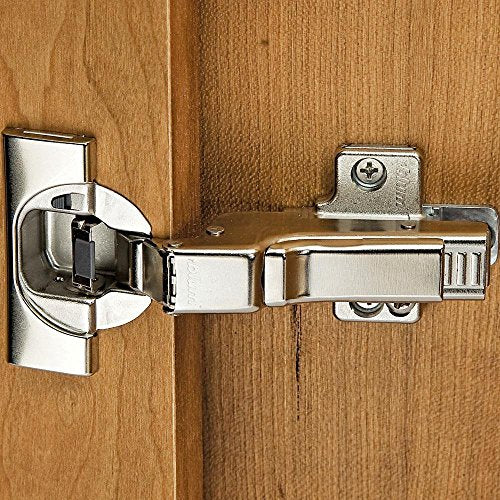 Blum Clip top BLUMOTION Soft Close Hinges, 110 Degree, Self Closing, Frameless, with Mounting Plates and Hinge Cover Plates (Inset - 2 Pack (1 Pair))