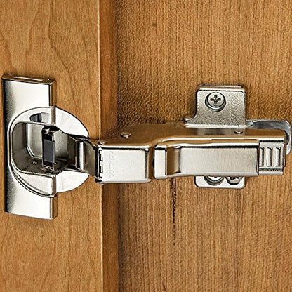 Blum Clip top BLUMOTION Soft Close Hinges, 110 Degree, Self Closing, Frameless, with Mounting Plates and Hinge Cover Plates (Inset - 2 Pack (1 Pair))
