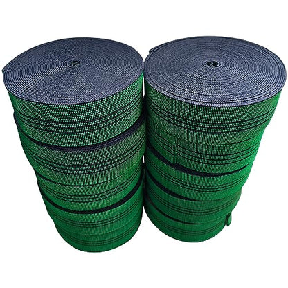 40ft Sofa Elastic Webbing Elasbelt Stretch Latex Band Furniture Repair DIY Upholstery Modification Elasbelt Chair Couch Material Replacement (Green 5cm 10m) - color: Green 5cm 10m