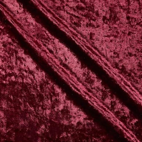 72" Shadow Crushed Velvet Blue, Fabric by the Yard - color: Blue, size: Cut by the Yard