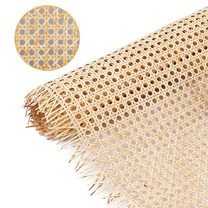 24" Width Cane Webbing 3.3Feet，Natural Rattan for Caning Projects - size: 24"Wx40"L(3feet)