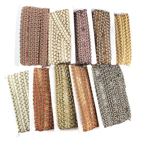 BEL AVENIR Braid Trim 2 inch 6.8 Yards Boho Style Woven Fabric Trim - color: Purple
